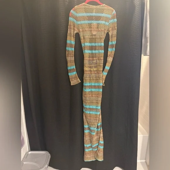 Jaded London Allure Stripe Knitted Maxi Dress Medium NWT -  threedaughtersproperties.com